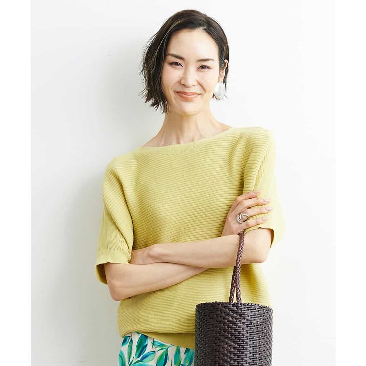 [定番人気]ホールガーメント(R)ボートネックニット（WEB限定カラー） | MICHEL KLEIN | 詳細画像8 