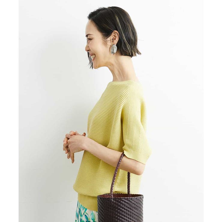 [定番人気]ホールガーメント(R)ボートネックニット（WEB限定カラー） | MICHEL KLEIN | 詳細画像9 