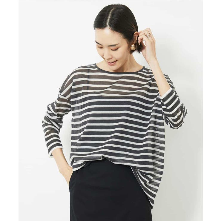 シアーボーダーニット(WEB限定カラー) | MICHEL KLEIN | 詳細画像12 