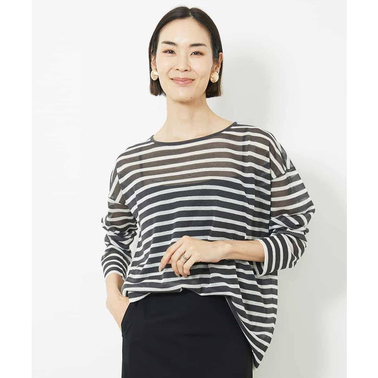 シアーボーダーニット(WEB限定カラー) | MICHEL KLEIN | 詳細画像14 