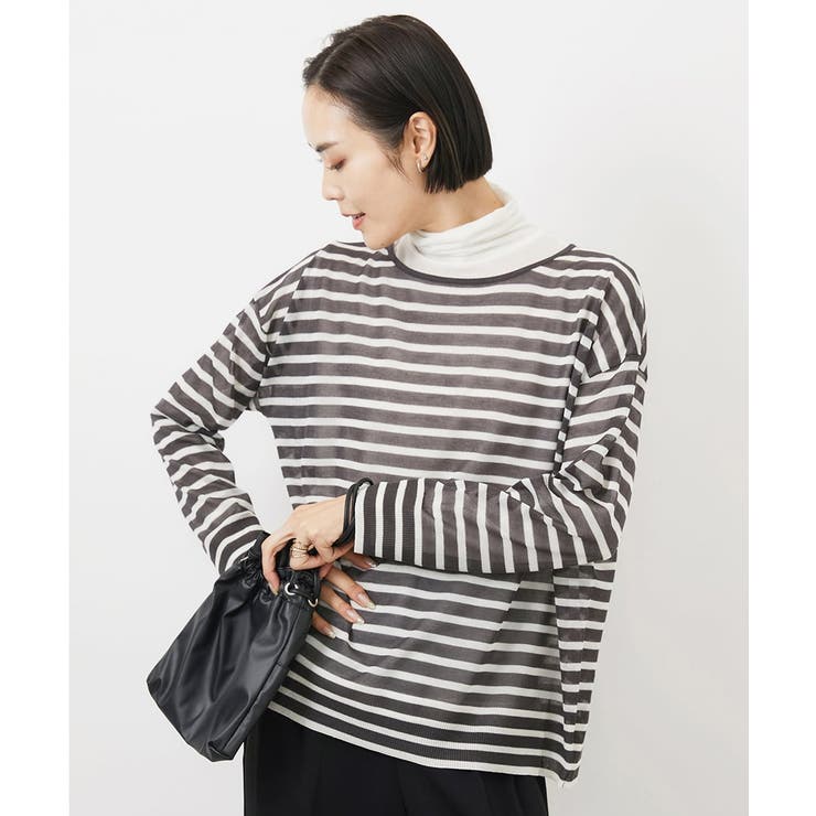 シアーボーダーニット(WEB限定カラー) | MICHEL KLEIN | 詳細画像18 