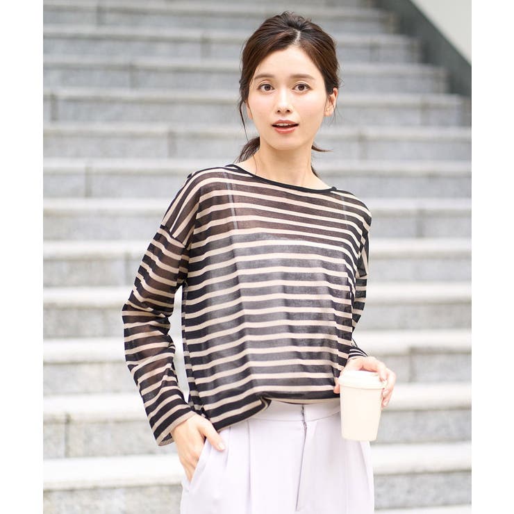 シアーボーダーニット(WEB限定カラー) | MICHEL KLEIN | 詳細画像25 