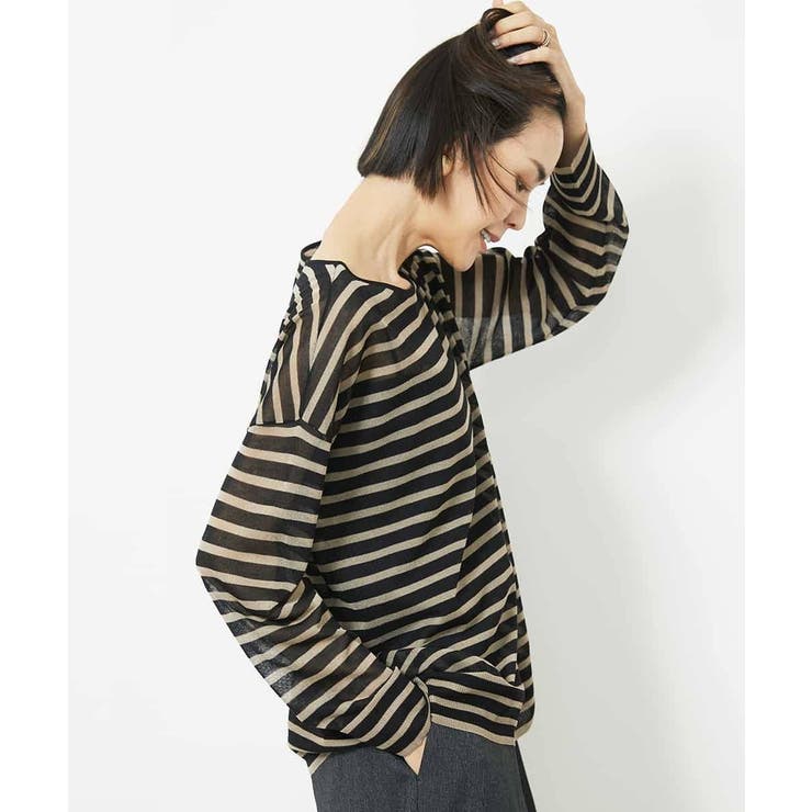 シアーボーダーニット(WEB限定カラー) | MICHEL KLEIN | 詳細画像4 