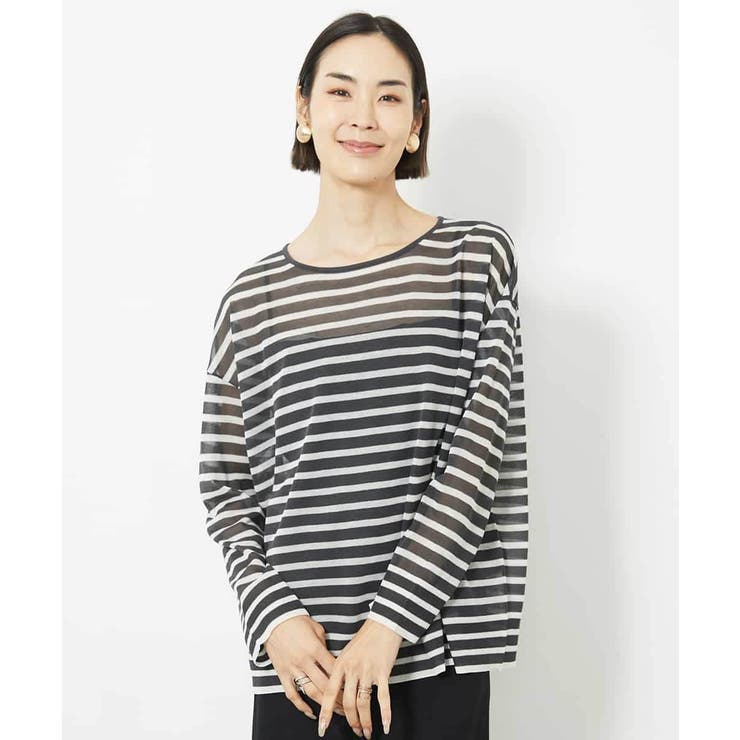 シアーボーダーニット(WEB限定カラー) | MICHEL KLEIN | 詳細画像8 