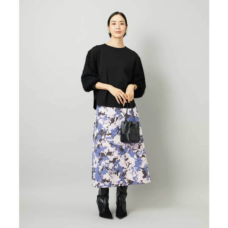 アンティークローズプリントスカート | MICHEL KLEIN | 詳細画像10 