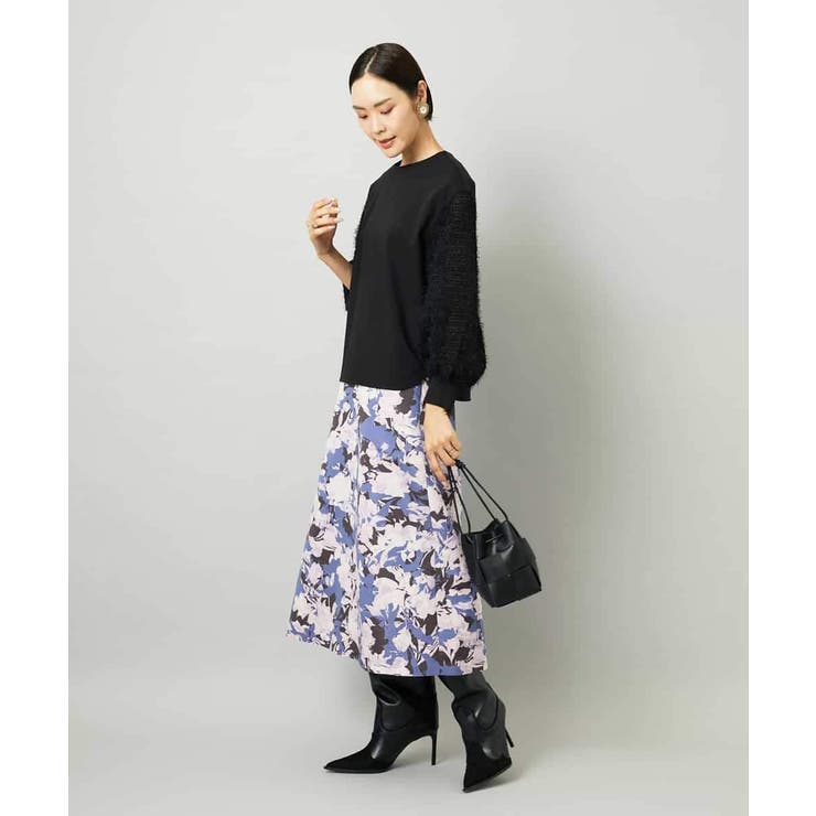 アンティークローズプリントスカート | MICHEL KLEIN | 詳細画像12 