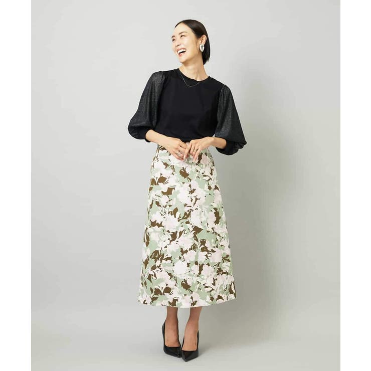 アンティークローズプリントスカート | MICHEL KLEIN | 詳細画像17 