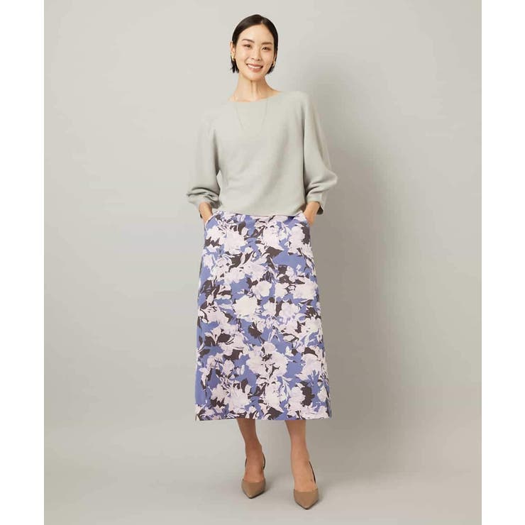 アンティークローズプリントスカート | MICHEL KLEIN | 詳細画像4 