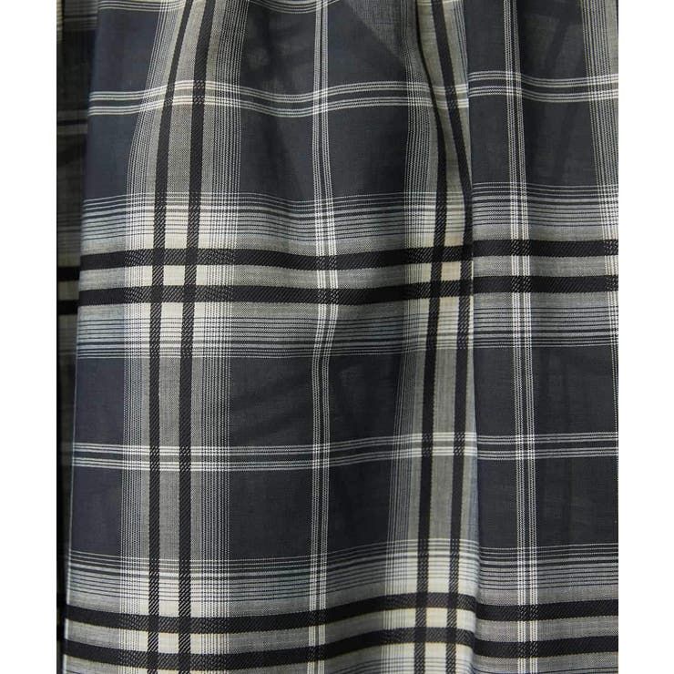 [セットアップ対応]ギャザースカート シアーチェック柄 | MICHEL KLEIN | 詳細画像25 