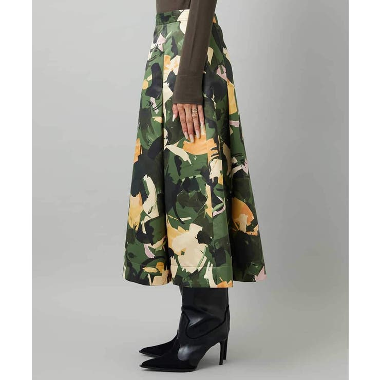 [セットアップ対応]モダンフラワープリントタックフレアスカート  | MICHEL KLEIN | 詳細画像23 