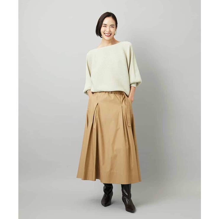 [セットアップ対応]ミリタリータックAラインスカート | MICHEL KLEIN | 詳細画像4 