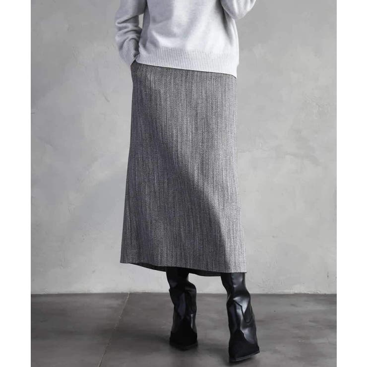 ミックスヘリンボーンスカート | MICHEL KLEIN | 詳細画像1 