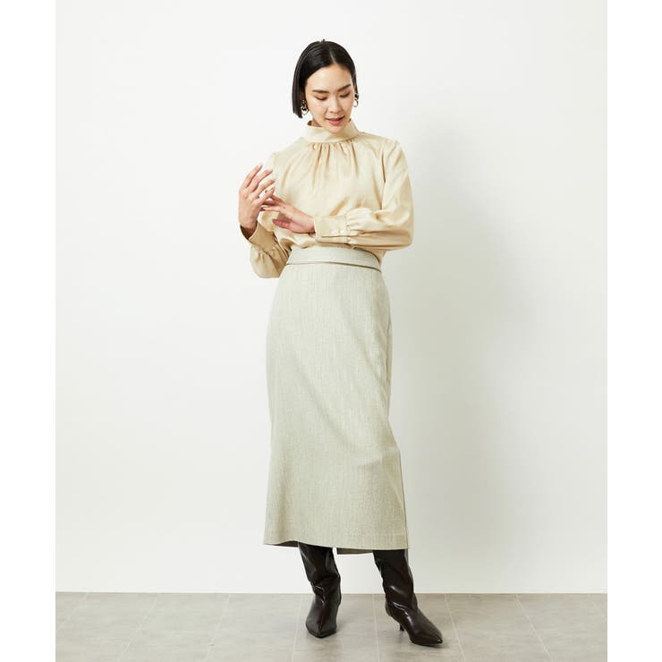 ミックスヘリンボーンスカート | MICHEL KLEIN | 詳細画像35 