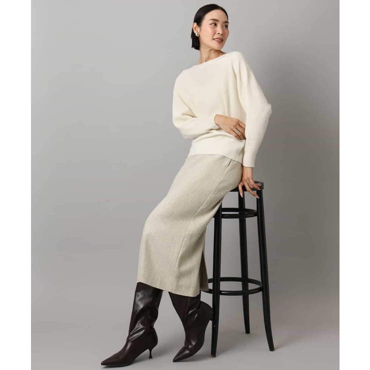 ミックスヘリンボーンスカート | MICHEL KLEIN | 詳細画像8 