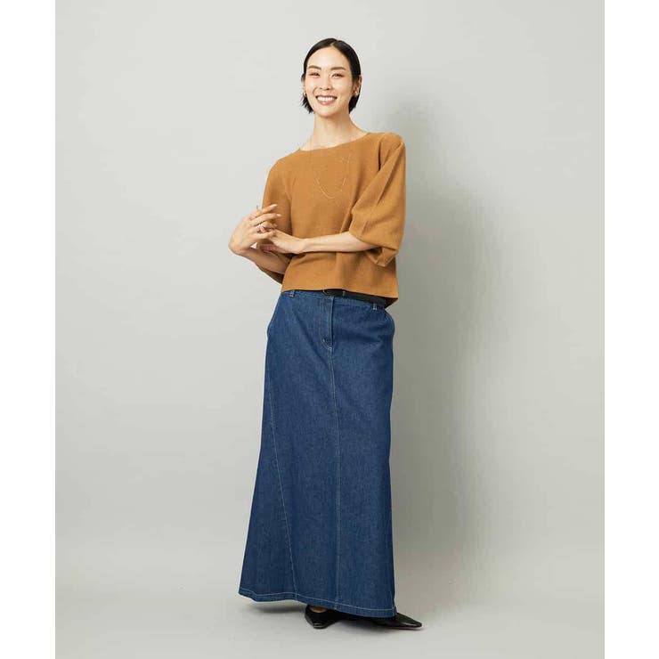 [セットアップ対応]デニムAラインスカート | MICHEL KLEIN | 詳細画像10 