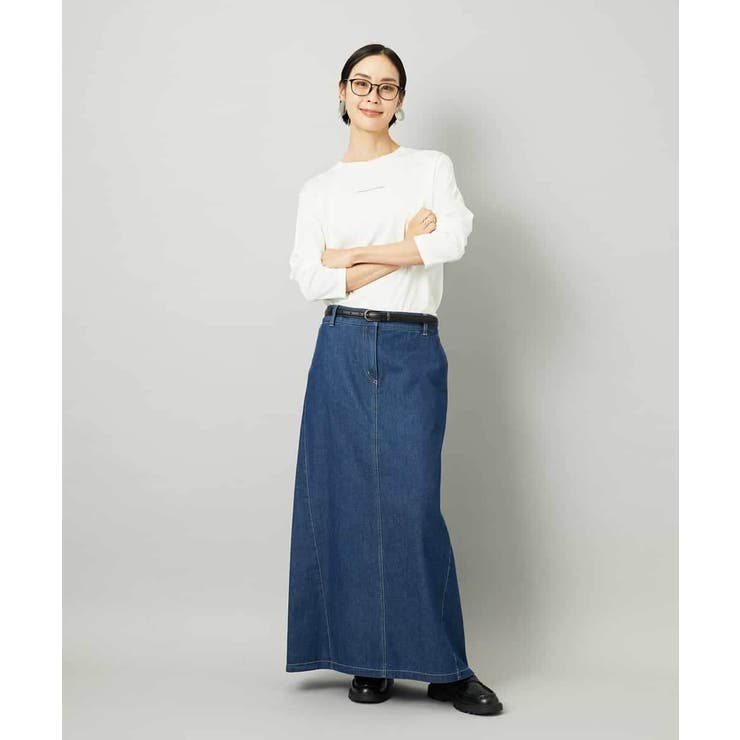 [セットアップ対応]デニムAラインスカート | MICHEL KLEIN | 詳細画像4 