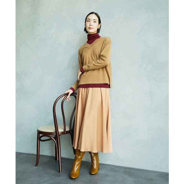 サテンマーメードスカート | MICHEL KLEIN | 詳細画像2 