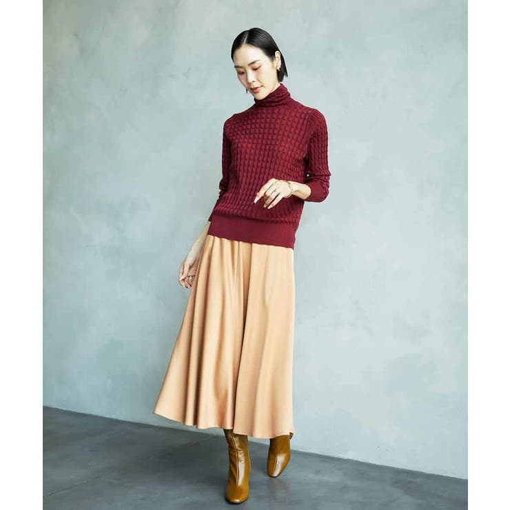 サテンマーメードスカート | MICHEL KLEIN | 詳細画像4 