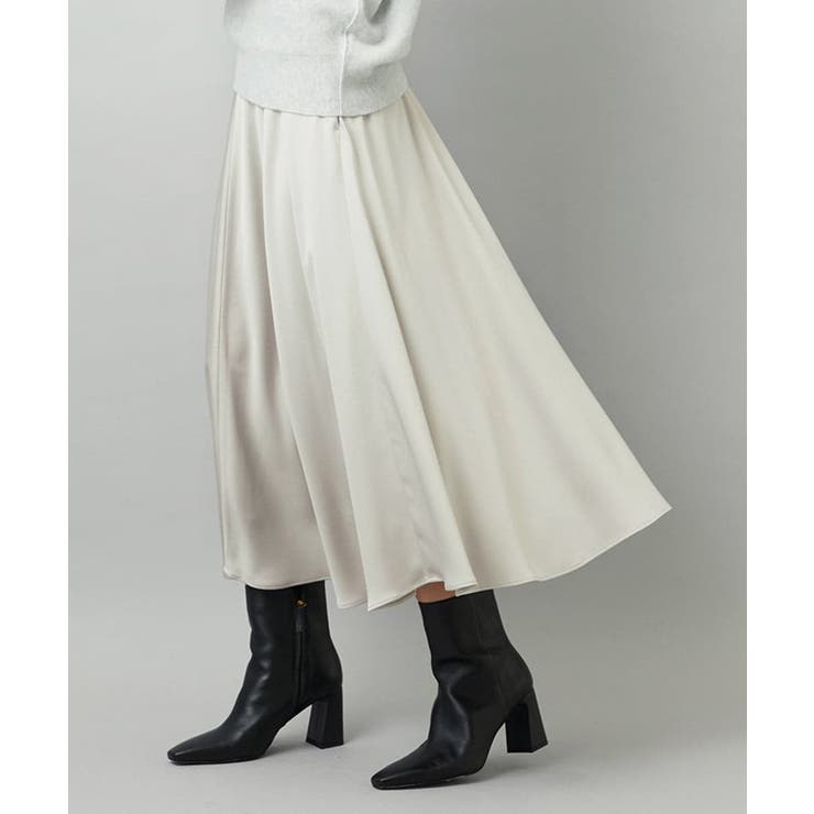 ライトグレー | サテンマーメードスカート | MICHEL KLEIN
