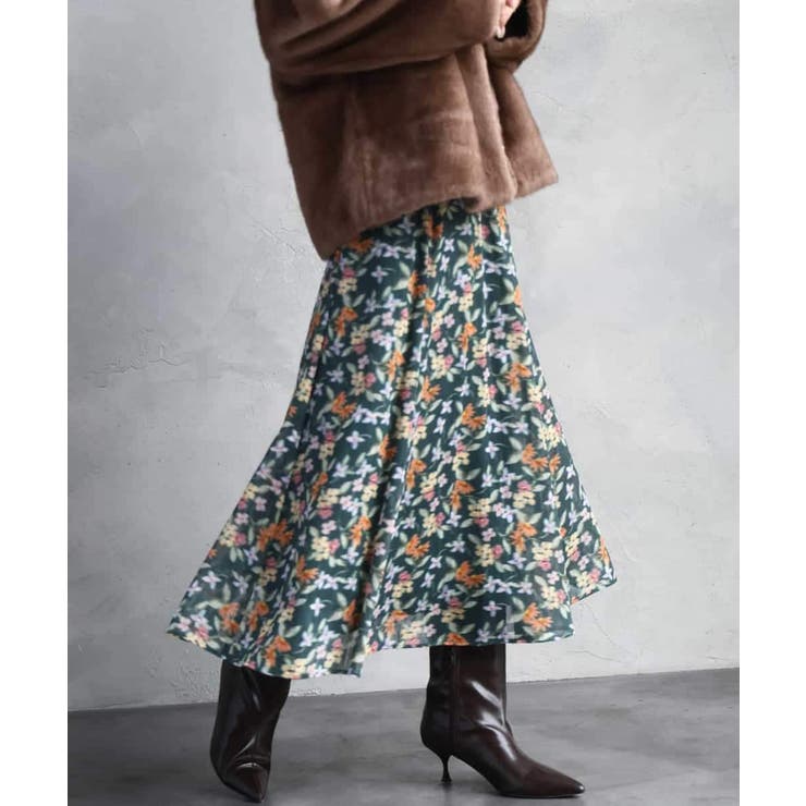 ヴィンテージフラワースカート | MICHEL KLEIN | 詳細画像1 