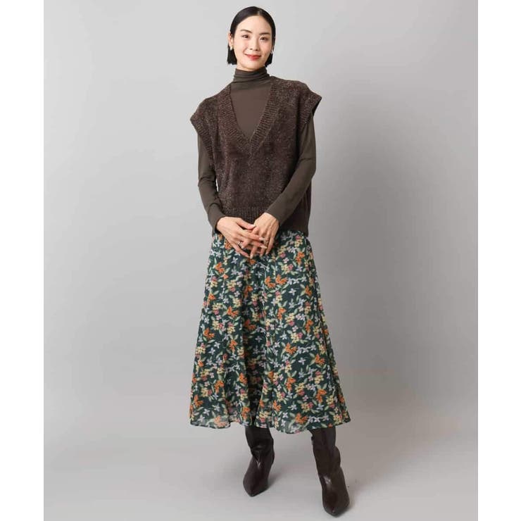 ヴィンテージフラワースカート | MICHEL KLEIN | 詳細画像25 