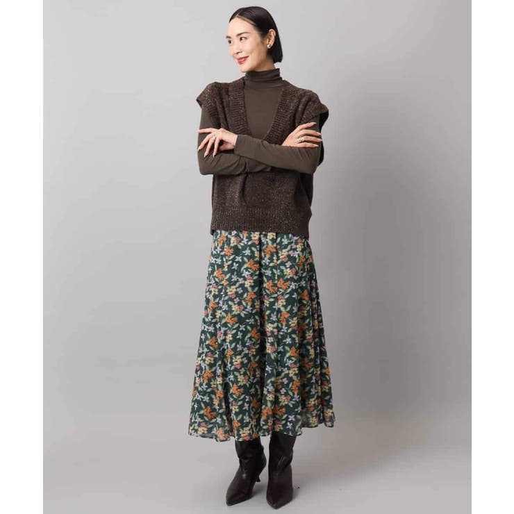 ヴィンテージフラワースカート | MICHEL KLEIN | 詳細画像26 