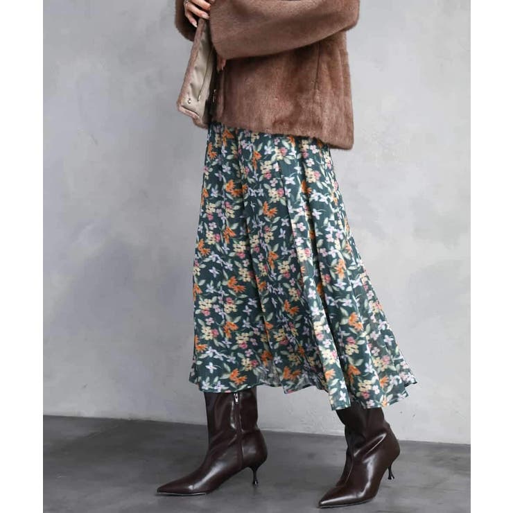 ヴィンテージフラワースカート | MICHEL KLEIN | 詳細画像3 