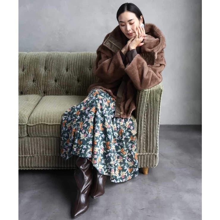 ヴィンテージフラワースカート | MICHEL KLEIN | 詳細画像5 