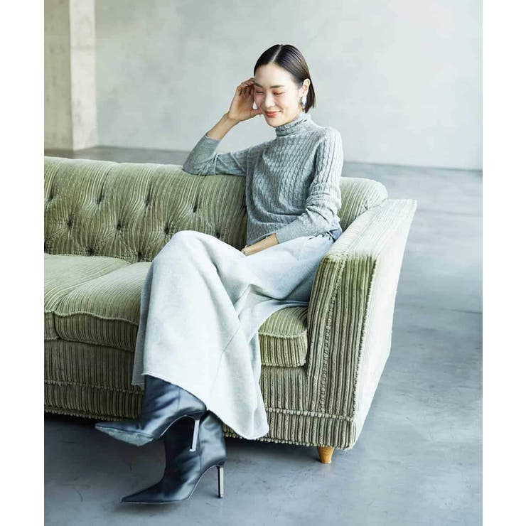 [セットアップ対応]ラメ裏毛ナロースカート | MICHEL KLEIN | 詳細画像8 