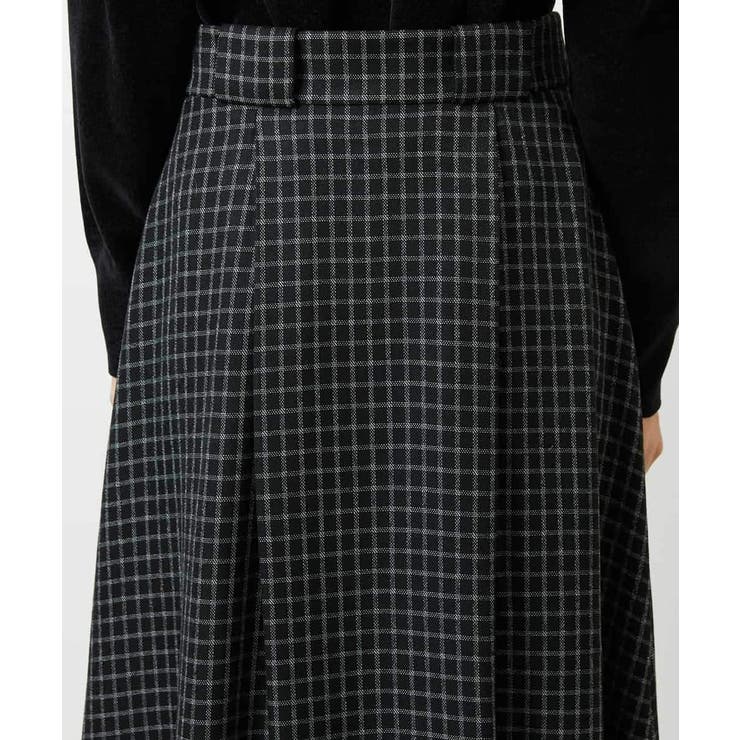 ミモレ丈チェック柄Aラインスカート[品番：ITKW0023690]｜MICHEL KLEIN