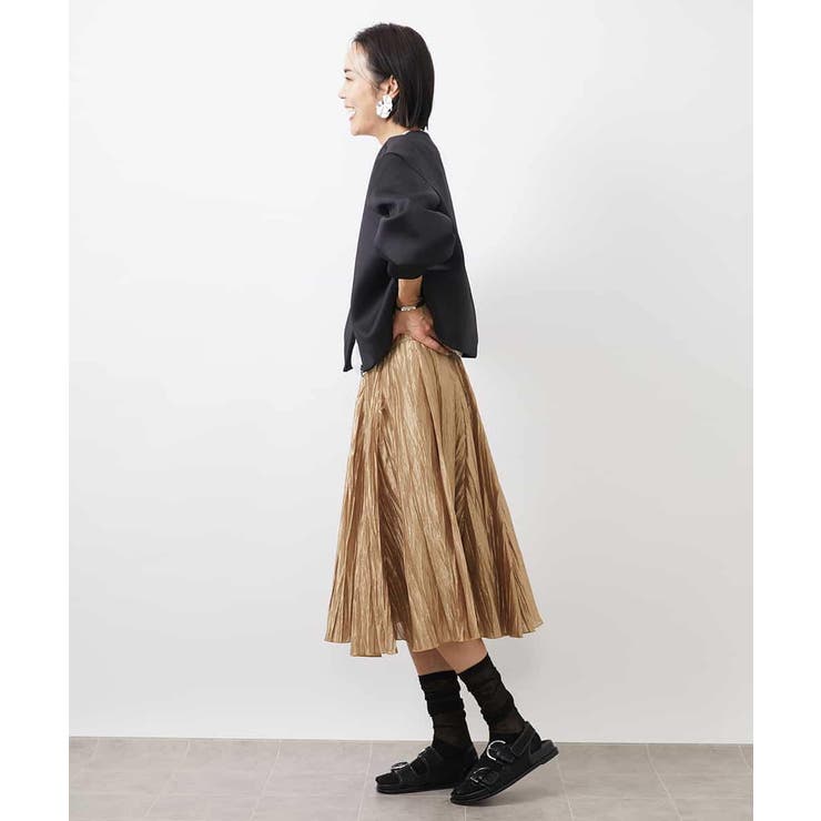 メタリックプリーツスカート | MICHEL KLEIN | 詳細画像8 
