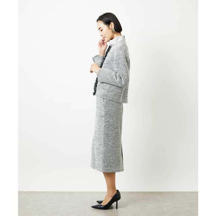 [セットアップ対応]ファンシーツイードタイトスカート | MICHEL KLEIN | 詳細画像12 