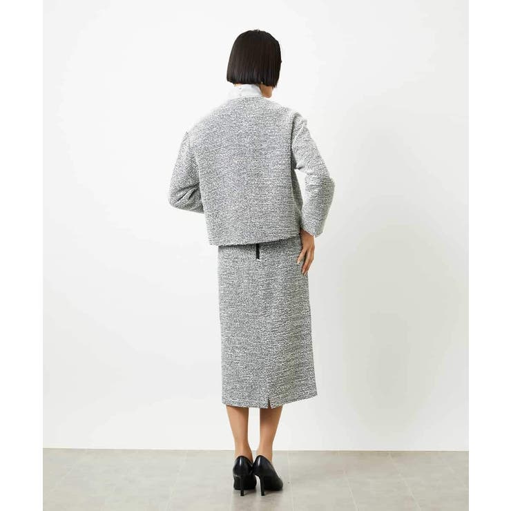 [セットアップ対応]ファンシーツイードタイトスカート | MICHEL KLEIN | 詳細画像13 