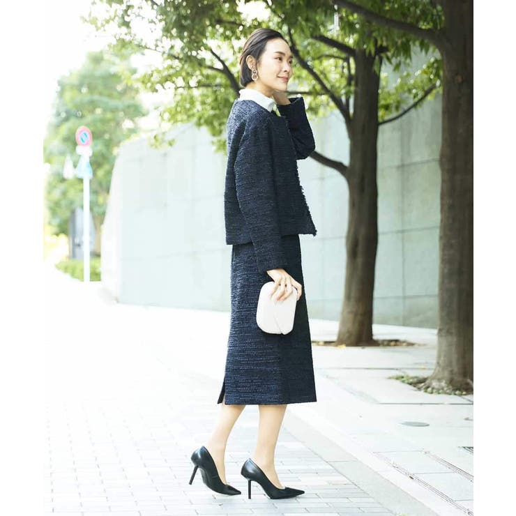 [セットアップ対応]ファンシーツイードタイトスカート | MICHEL KLEIN | 詳細画像23 