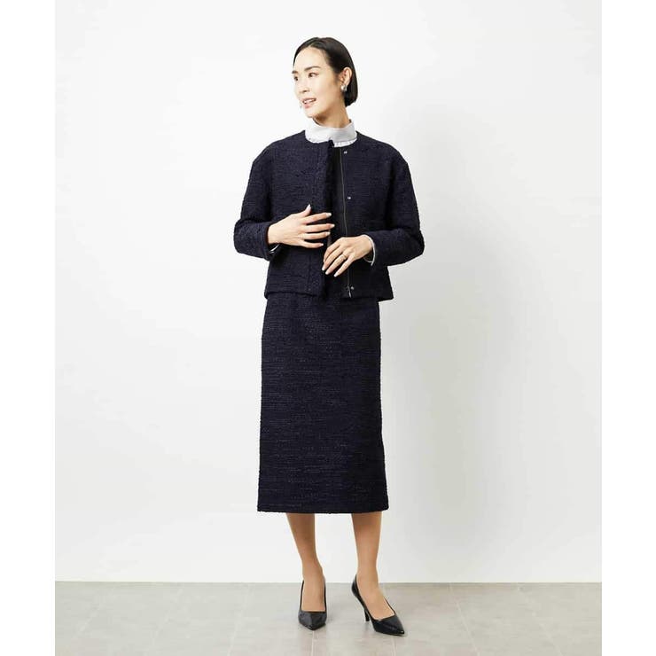 [セットアップ対応]ファンシーツイードタイトスカート | MICHEL KLEIN | 詳細画像28 