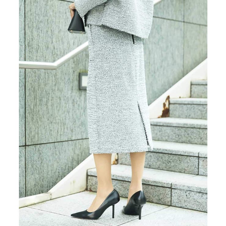 [セットアップ対応]ファンシーツイードタイトスカート | MICHEL KLEIN | 詳細画像3 