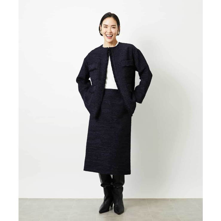 [セットアップ対応]ファンシーツイードタイトスカート | MICHEL KLEIN | 詳細画像31 