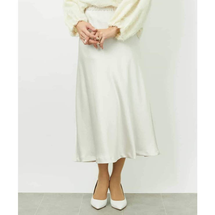 [コージーボトム]ヴィンテージサテンスカート | MICHEL KLEIN | 詳細画像11 