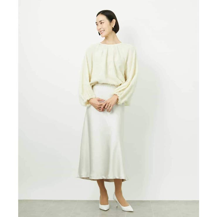 [コージーボトム]ヴィンテージサテンスカート | MICHEL KLEIN | 詳細画像13 