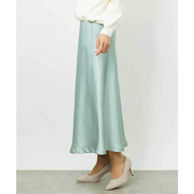 [コージーボトム]ヴィンテージサテンスカート | MICHEL KLEIN | 詳細画像2 