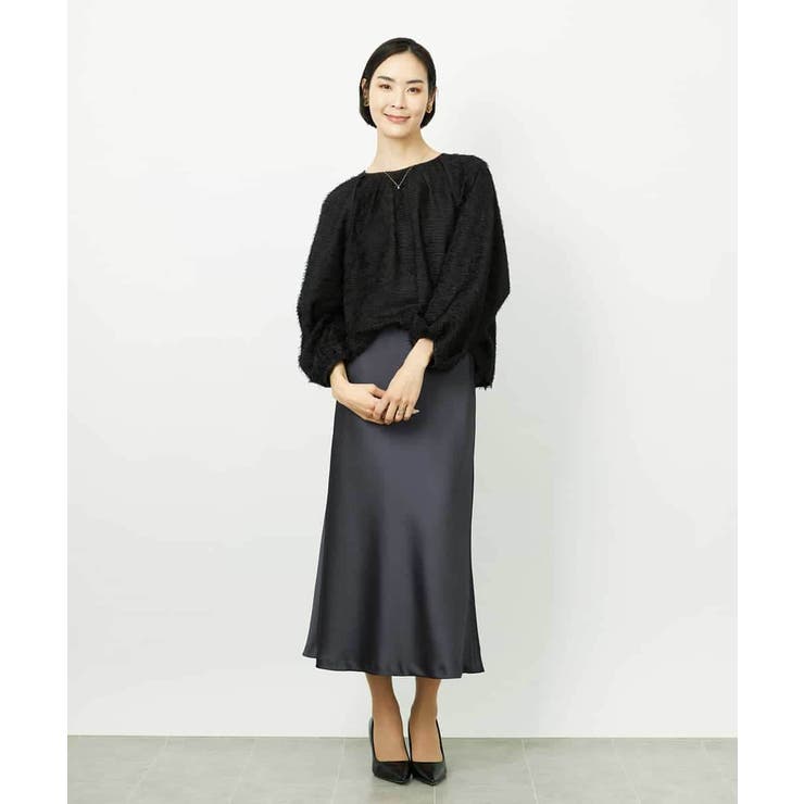 [コージーボトム]ヴィンテージサテンスカート | MICHEL KLEIN | 詳細画像22 