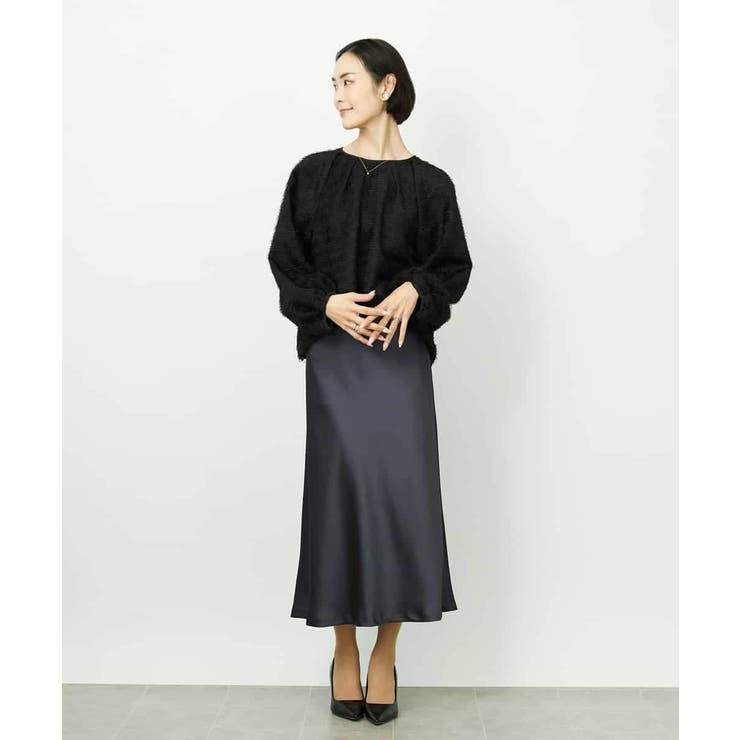 [コージーボトム]ヴィンテージサテンスカート | MICHEL KLEIN | 詳細画像23 