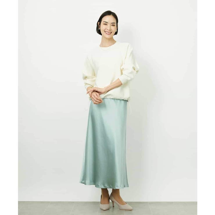 [コージーボトム]ヴィンテージサテンスカート | MICHEL KLEIN | 詳細画像4 