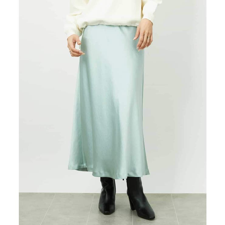[コージーボトム]ヴィンテージサテンスカート | MICHEL KLEIN | 詳細画像5 