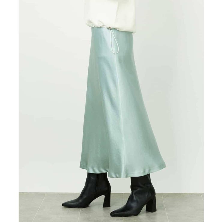 [コージーボトム]ヴィンテージサテンスカート | MICHEL KLEIN | 詳細画像6 