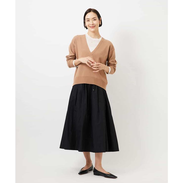 [セットアップ対応/コージーボトム]ライトギャザースカート | MICHEL KLEIN | 詳細画像28 