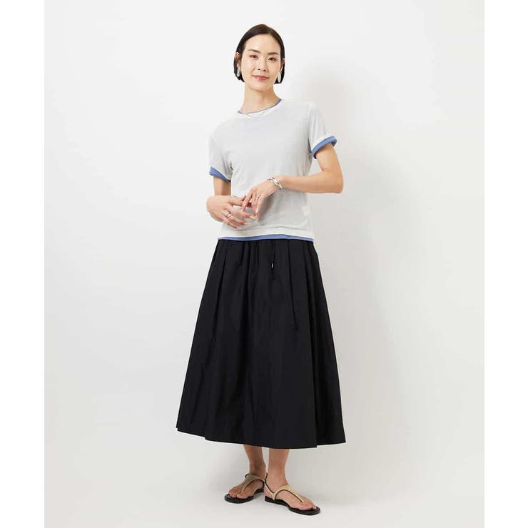 [セットアップ対応/コージーボトム]ライトギャザースカート | MICHEL KLEIN | 詳細画像32 