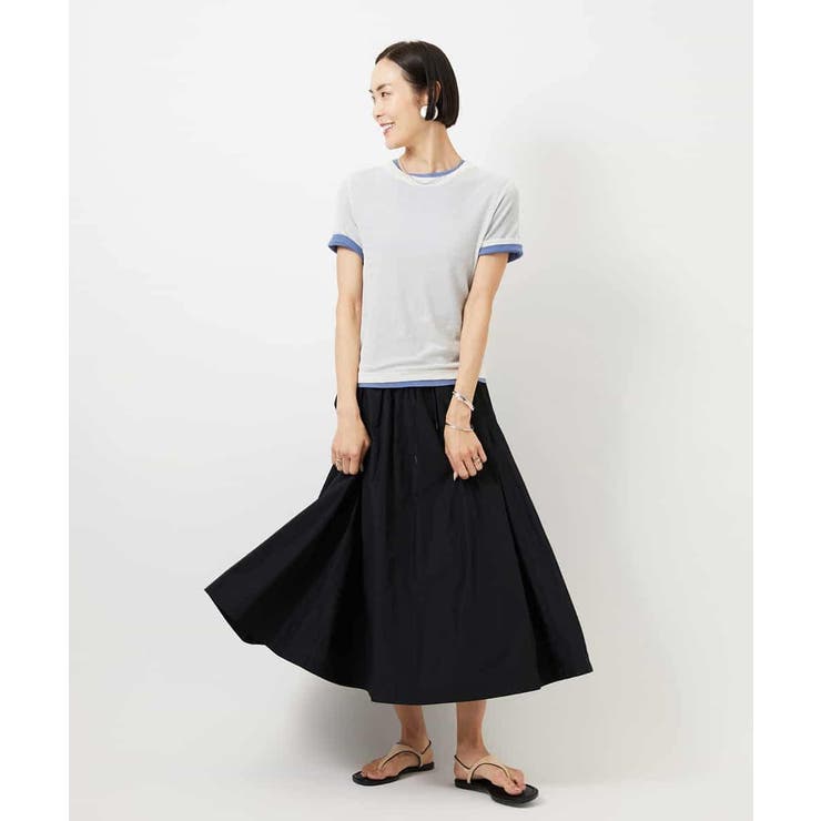 [セットアップ対応/コージーボトム]ライトギャザースカート | MICHEL KLEIN | 詳細画像33 