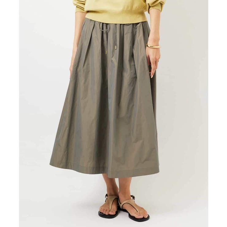 [セットアップ対応/コージーボトム]ライトギャザースカート | MICHEL KLEIN | 詳細画像5 