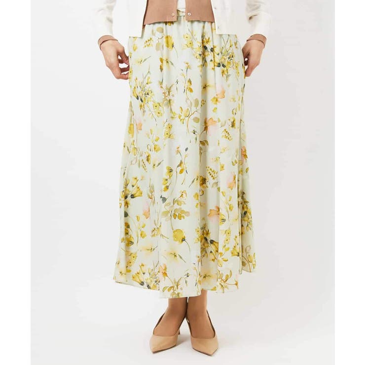 フラワープリントセミマーメイドスカート | MICHEL KLEIN | 詳細画像10 